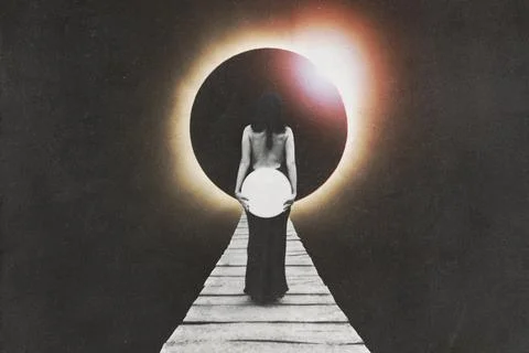 Mystical Pathway to the Eclipse イラスト素材
