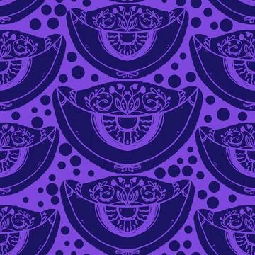 Mystical pattern. Symmetrical eyes. Vector seamless pattern. Stockillustratie