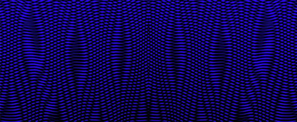Mystical phantom blue horizontal vector background with linear moire effect Stock Illustration
