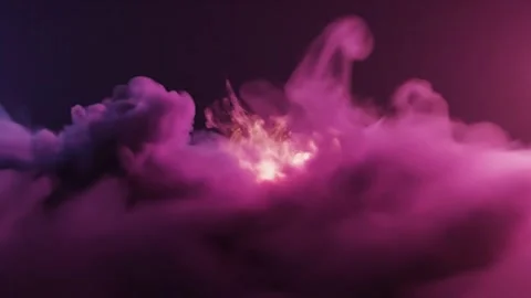Mystical Purple Clouds at Night Stock Footage 324809084