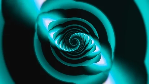 Mystical round tunnel. Seamless loop Stock Footage 88460327