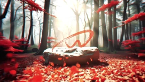 Mystical Ruby Forest Stock After Effects