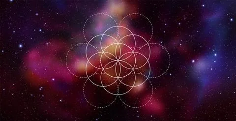 Mystical sacred geometry vector symbol. Spirituality, harmony Stock Illustration