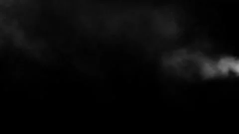 Mystical Smoke Clouds Create an Enigmatic Black and White Abstract Design Stock Footage 341780890