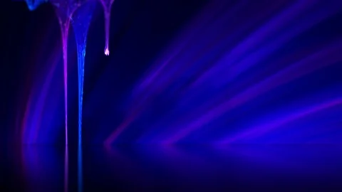Mystical spooky abstract background with dripping slime video Video stock 119437971