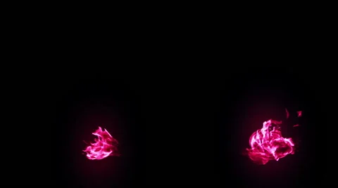 Mystical Vibrant Pink Flames - 5 Stock Footage