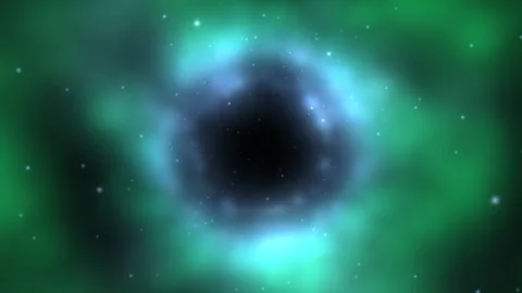 Mystical Vortex inside Starry Nebula Scene Stock Footage 305938123