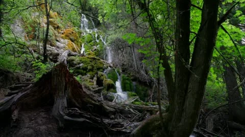 Mystical Waterfall 23 Stock Footage 20621050