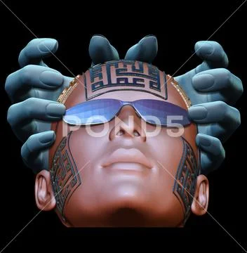 Mysticism,Alien,Robot graphics,0036.2-R Stock Illustration