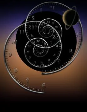 The myth of time Stock Illustration