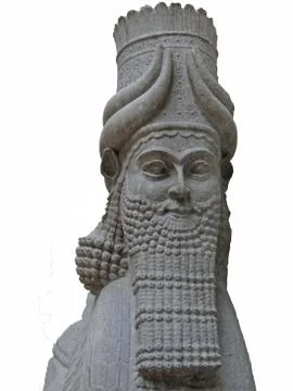 Mythical beast of assyria Stock Photos