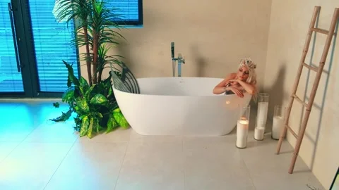 Mythical fantasy legend fabulous image mermaid girl. Blonde woman, lord seas Stock Footage 314896052