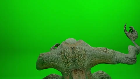 Mythical Reptilian Monster Dance Dramatic Action CGI Stock Footage 320993876