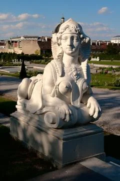 Mythical sphinx Stock Photos