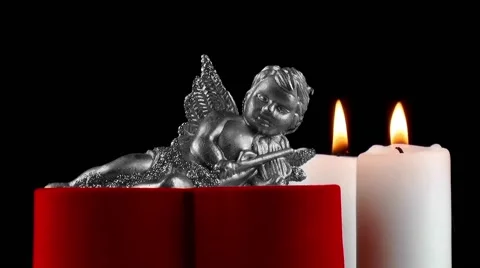 Mythological Angel Figurine noiiii Stock Footage 59741345