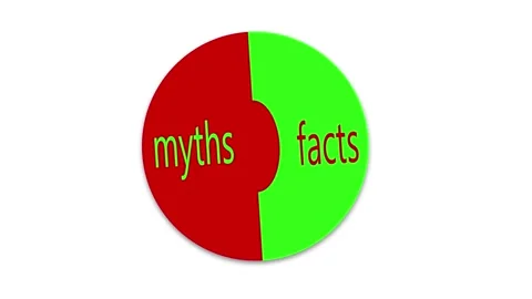 Myths vs facts icon Stock Footage 253377575