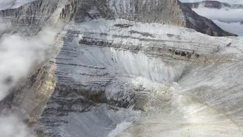 Mytikas Peak Throne of Zeus Mount Olympus, Greece aerial drone landscape Stock Footage 332131939