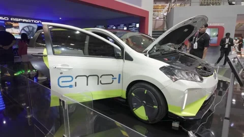 Myvi emo-1 concept car was displayed at The Malaysia Autoshow 2024 動画素材 276347811
