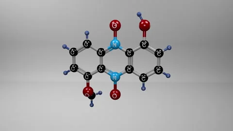 Myxin molecule. Stock Footage 315062862