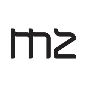 Mz initial letter vector logo icon Stock Illustration