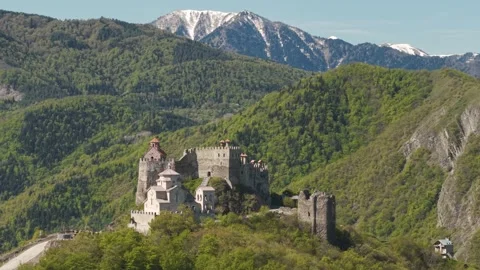 Mzovreti Monastery Complex in Georgia 動画素材 346188781