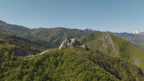 Mzovreti Monastery Complex in Georgia Stock Footage 346189127