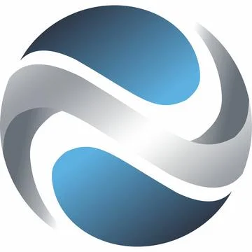 N Circle Logo Stock Illustration