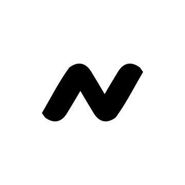 N icon. Simple style N company poster background symbol. N brand logo desig.. Stock Illustration