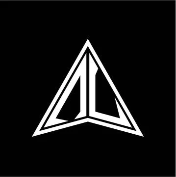 N L initials in the form of a modern minimalist arrow. perfect for letters, g Stock Illustration