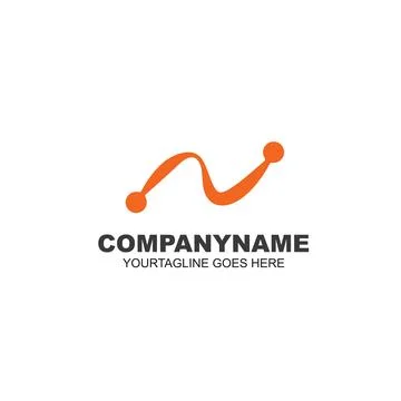 N Letter  icon  Vector concept design  Illustration Stock Illustration