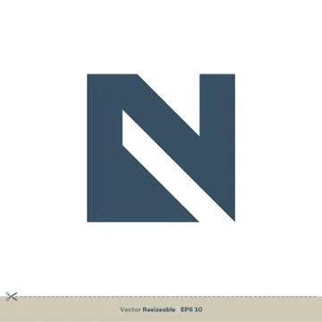 N Letter Icon Vector Logo Template Illustration Design. Vector EPS 10. Stock Illustration