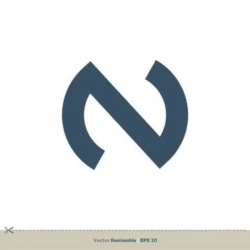 N Letter Icon Vector Logo Template Illustration Design. Vector EPS 10. Stock Illustration