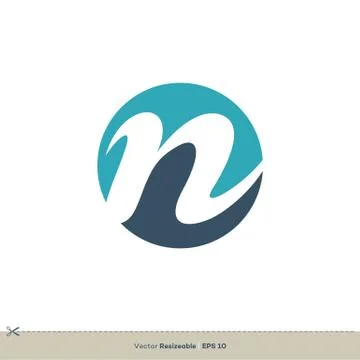 N Letter Icon Vector Logo Template Illustration Design. Vector EPS 10. Stock Illustration