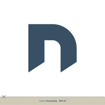 N Letter Icon Vector Logo Template Illustration Design. Vector EPS 10. Stock Illustration
