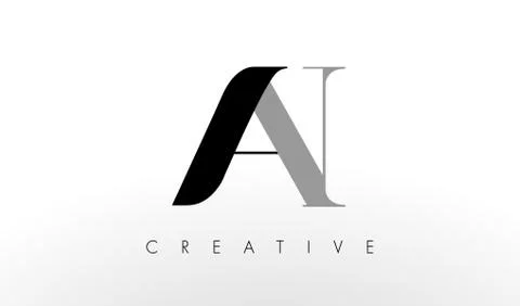 A N Letter Logo Design. Creative AN Letters Icon Stock-Illustration
