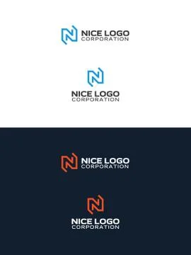 N letter logo Illustrazione stock