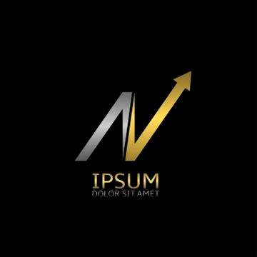 N letter logo Stock Illustration