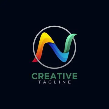 N letter logo Stock Illustration