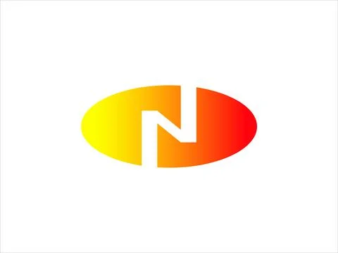 N letter logo template Stock Illustration