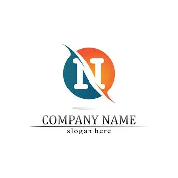 N Letter Logo Template Stock Illustration