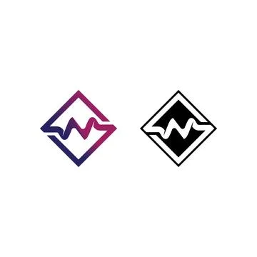 N Letter Logo Template Stock Illustration