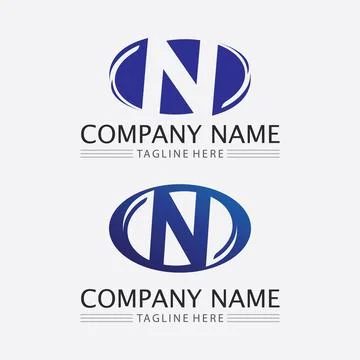 N Letter Logo Template Stock Illustration