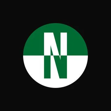 N Lettermark logo vector illustration Stock-Illustration