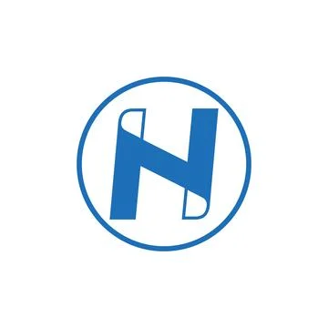 N logo design easy catchy n symbol Stock Illustration