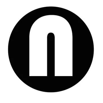 N logo Illustrazione stock