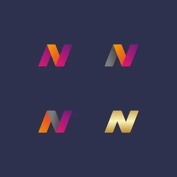 N Logo Inspirations Template Stock Illustration