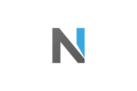 N logo . Letter N logo design . modern letter N logotype . vector illustratio Stock Illustration