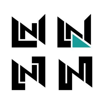 N logo, monogram, vector Stock Illustration