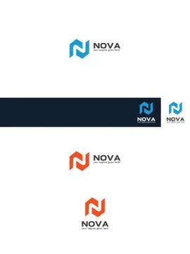 N map logo Illustrazione stock