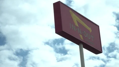 In N Out Sign  Stock Footage 289469327